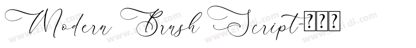 Modern Brush Script字体转换 Modern Brush Script字体转换